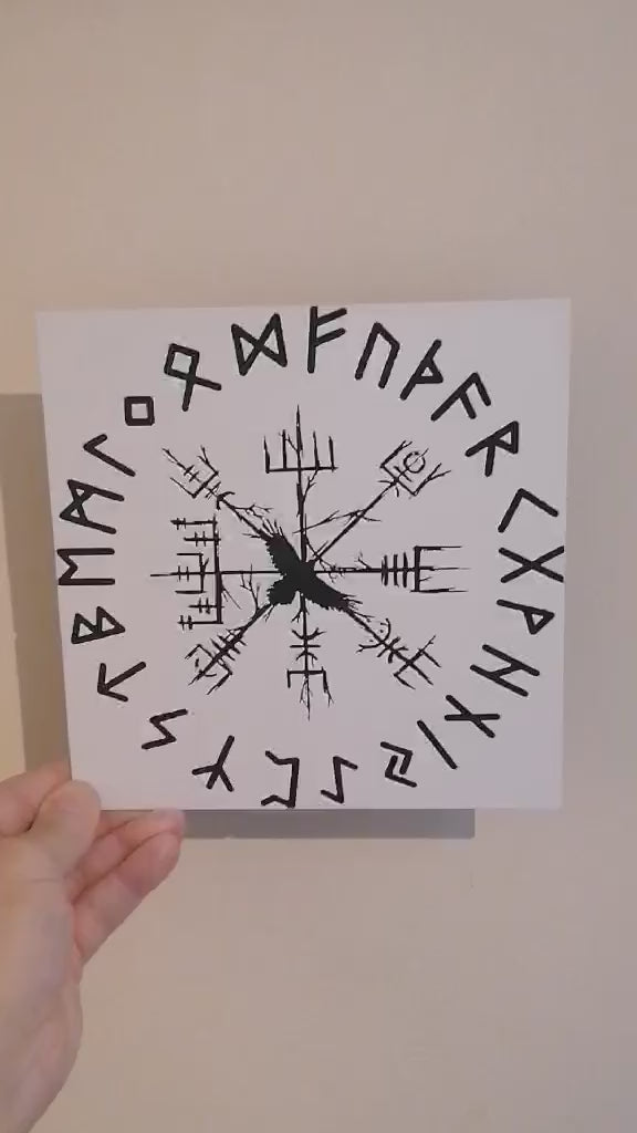 Viking Compass & Runes Wall Art – Phaz3d Wall Décor